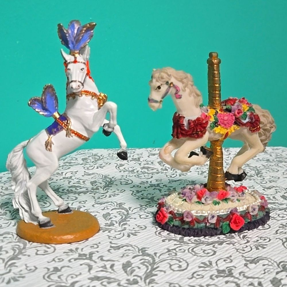 Vintage Carousel Horse Ringling Bros Hamilton Circus 80's Equestrian Lot